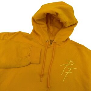 Posty Co Yellow Graphic Hoodie Postyfest TX The Biggest Thing Mens Medium